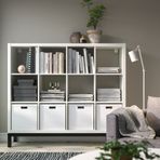 IKEA KALLAX açık raf ünitesi beyaz-siyah - 99442693