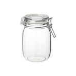 IKEA Kapaklı cam kavanoz, cam, 1 lt