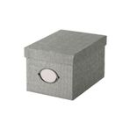 IKEA Kapaklı Kutu 18x25x15 Cm Gri Düzenleme-raf-ünite Kutusu Kulplu Toparlayıcı Kutu düem