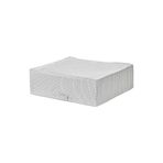 IKEA Katlanabilir Saklama Kutusu Hurç, 55x51x18 cm, Beyaz-Gri