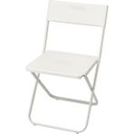 IKEA Katlanabilir Sandalye, Beyaz, Mindersiz