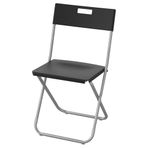Ikea Katlanır Galvanizli Çelik Siyah Balkon Mutfak Sandalyesi