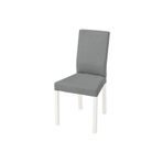 IKEA Kattil Kumaş Beyaz-Knisa Açık Gri Sandalye