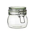 IKEA Kavanoz 0,5 Lt Cam Kilitli Contalı Cam Yükseklik: 10.5 cm Çap: 11 cm