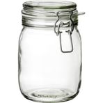 IKEA Kavanoz Hava Geçirmez Kilitli Kapaklı Contalı Aroma Koruyucu 1 lt 17 x 12 cm - 1 Adet - 1000 ml - Şeffaf