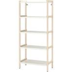 IKEA Kitaplık-Açık Raf Ünitesi, Beyaz-Titrek Kavak, 70X34X154 cm