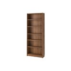 IKEA Kitaplık, Kahverengi Ceviz Görünüm, 80x28x202 Cm