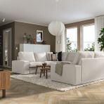 IKEA KIVIK 6'lı U kanepe tresund açık bej - 69494396