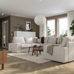 IKEA KIVIK 7'li U kanepe tresund açık bej - 89494404