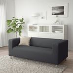IKEA Klippan 2'li Vissle Gri Kanepe