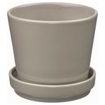 IKEA KLOTLÖNN seramik saksı gri-bej - 00584002