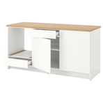 IKEA KNOXHULT çekmeceli ve kapaklı alt dolap beyaz - 70326788