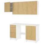 IKEA KNOXHULT mutfak dolabı kombinasyonu meşe görünümlü - 39581427