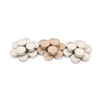 IKEA Kokulu Mum 38 mm 30 Adet Tatlı Vanilya Kokulu Mini Mumlar Dekoratif - Beyaz - 1 Adet