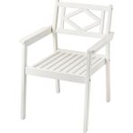 IKEA Kolçaklı Sandalye, Beyaz-Bej, Mindersiz - Beyaz - Bej