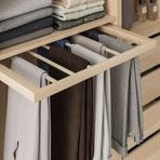 IKEA Komplement Ağartılmış Meşe Görünümlü 50x58 cm Sürgülü Pantolon Askısı