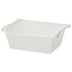 IKEA KOMPLEMENT raylı tel sepet beyaz - 79010987