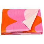 IKEA KONBJÖRNBAR plaj havlusu pembe-turuncu - 00627450
