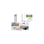 IKEA Koncıs Sarımsak Ezici + Idealısk Çırpıcı 2'li Set