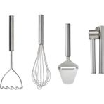 IKEA Koncıs Serisi, Patates Ezici (39 Cm), Çırpıcı (30 Cm), Peynir Dilimleyici (23 Cm), Sarımsak Ezici (16 Cm)