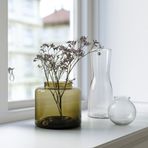 IKEA KONSTFULL cam vazo yeşil-kahverengi - 10511963