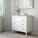 IKEA KOPPANG 3 çekmeceli şifonyer beyaz - 10385950