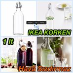 IKEA Korken Cam 1 lt Su Şişesi