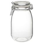 IKEA KORKEN kapaklı cam kavanoz cam - 70213550