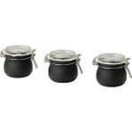 IKEA Korken Kapaklı Cam Kavanoz, Cam-Siyah, 13 Cl, 3 Adet - 13 ml