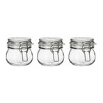 Ikea Korken Kapaklı Kavanoz. Cam 3Lü Set. 13 Cl