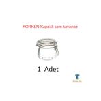 IKEA KORKEN Sızdırmaz Kilitli Cam Kavanoz, 13 cl , Reçel, Baharat ve Pul Biber Kavanozu