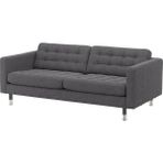IKEA Koyu Gri Konforlu Kanepe - 3'lü Kanepe
