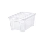 IKEA Küçük Boy 28x20x14 Cm 5 Lt Kapaklı Şeffaf Saklama Kutusu