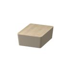 IKEA KUGGIS 18x26x8 cm Bambu Kapaklı Saklama Kutusu, Bej