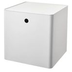 IKEA KUGGIS 32x32x32 cm Beyaz Kapaklı Saklama Kutusu
