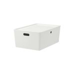 IKEA Kuggıs Beyaz 37x54x21 cm Kapaklı Kutu