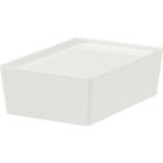 IKEA Kuggis Kapaklı Kutu Beyaz 18 x 26 x 8 cm - 18x26x8 cm