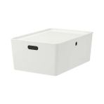 IKEA Kuggıs Kapaklı Kutu Beyaz 37 x 54 x 21 cm