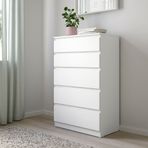 IKEA KULLEN 5 çekmeceli şifonyer beyaz - 20393662