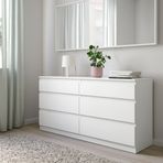 IKEA KULLEN 6 çekmeceli şifonyer beyaz - 90309245