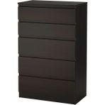 Ikea Kullen Şifonyer 5 Çekmeceli 70 × 112 CM Venge Duvara Sabitlemeli