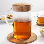 IKEA Kulplu Cam Sürahi Hacim: 1,5 Litre Mantar Kapaklı Sürahi Şeffaf Yükseklik: 21 cm - 1,5 lt