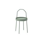 IKEA Kulplu Sehpa Su Yeşili Renk 38 Cm Metal-taşınabilir Sehpa