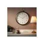 IKEA KUTTERSMYCKE Duvar Saati, Siyah Renk Gold Detay 46 cm