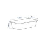 IKEA Kutu, Bej Küçük Boy, 10x20x5 cm, Saklama Kutusu