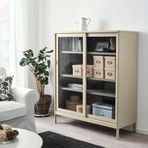 IKEA KVARNVIK kapaklı kutu bej - 50466869