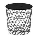 IKEA Kvistbro Siyah 44 cm Saklama Bölmeli Sehpa