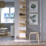 IKEA LACK ayaksız duvar rafı ağartılmış meşe görünümlü - 60430592