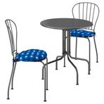 IKEA LACKÖ masa ve sandalye seti gri - 79576202