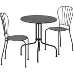 IKEA Lackö Masa ve Sandalye Seti Gri Mindersiz 2 Sandalyeli